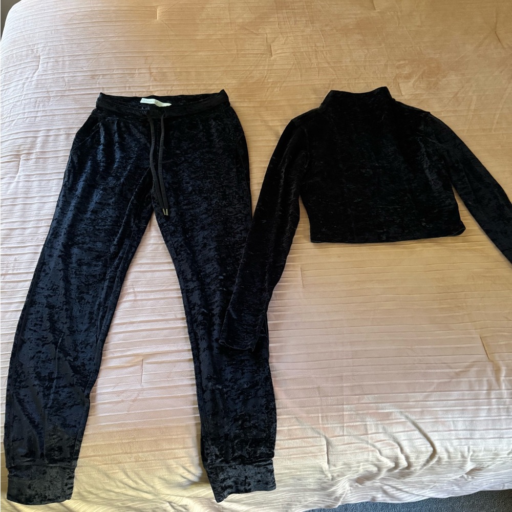 lululemon athletica Black Velvet Set